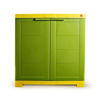 Cello-CLO_WIM_NOVCOMP_GRYEL Novelty Compact Storage Cupboard (Green and Yellow)