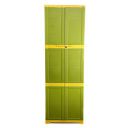 Cello Novelty Large Plastic Cupboard with lock(Green and Yellow)...