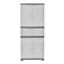 Cello Novelty Triplex Cupboard - White & Grey...