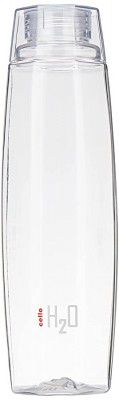 Cello Octa Premium Edition Safe Plastic Water Bottle, 1 Litre, Set of 4, Clear