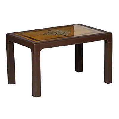 Cello Odyssey + Two Seat Dining Table (Plastic ,Pearl Brown)