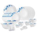 Cello Opalware Dazzle Blue Swirl Dinner Set 35 Pcs...