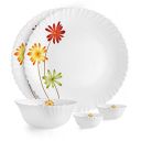 Cello Opalware Dazzle Margarita Dinner Set, 5pcs, Service for 2, White, Small...
