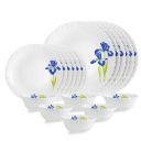 Cello Opalware Dazzle Series Blue Iris Dinner Set, 18 Units...