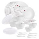 Cello Opalware Dazzle Series Lush Fiesta Dinner Set, 35Pcs...