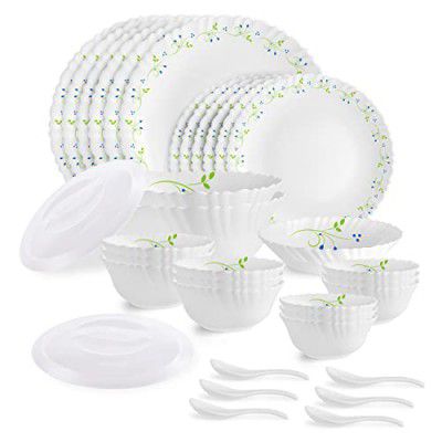 Cello Opalware Dazzle Series Tropical Lagoon Dinner Set, 35 Units