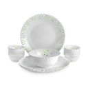 Cello Opalware Dazzle Tropical Lagoon Dinner Set, 13Pcs, White...