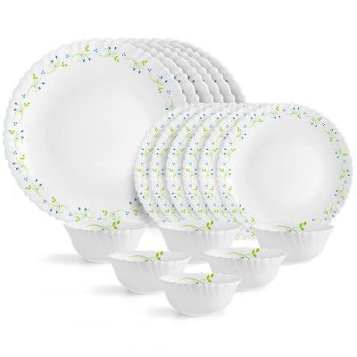 Cello Opalware Dazzle Tropical Lagoon Dinner Set - 18 Pcs, Serving for 6