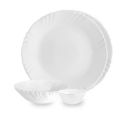 Cello Opalware Imperial Series Plain Dinner Set, 6Pcs | Opal Glass Dinner Set of 6A...