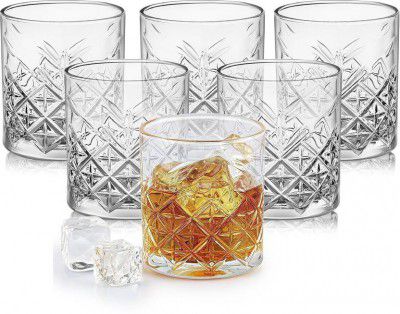 cello (Pack of 6) Classix Tumblers Glass Set Whisky Glass (325 ml, Glass, Clear)