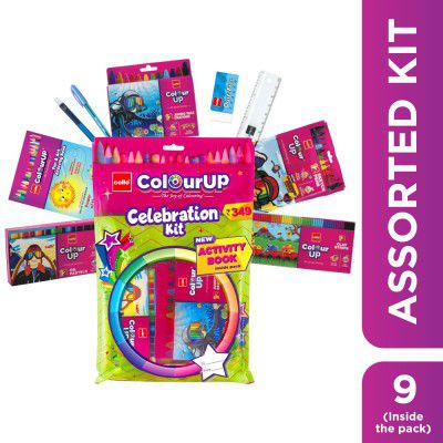 Cello Plastic Colourup Celebration Kit | Colour Set | Gift For Kids' Birthdays & New Year Gift