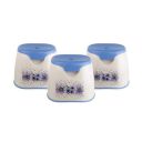 Cello Plastic Decora Stool, Small, Blue, Set of 3...