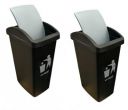 Cello Plastic Garbage Swing-Lid Dustbin 48 Ltr, GREY/GREY (COMBO)...