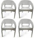 Cello Plastic Kraze Chair Set Pack of 4 - White...