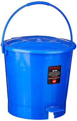 Cello Plastic Pedal Bin with Garbage Bucket - Small, 6 Litre, Blue, Set of 1