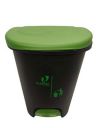 Cello Plastic Pedal Step-On Garbage Dustbin 50 Ltr, Black-Green...