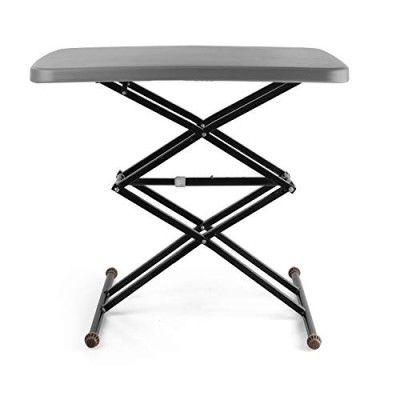Cello Plastic Riser Duroplast Multi Utility Rectangular Table, Scissor fold and Height Adjustable, Grey