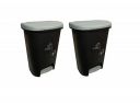 Cello Plastic Step-On Pedal Garbage Dustbin (50 L, grey-grey)...