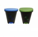 Cello Plastic Step-On Pedal Garbage Dustbin (50 L, green/blue)...