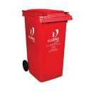 CELLO Plastic Wheel Manual-Lift Garbage Waste Dustbin, 240 Ltr-Red...