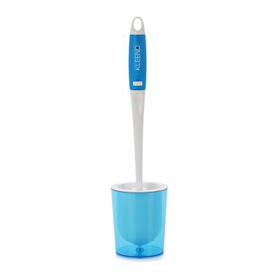 Cello Premium Kleeno Plastic Toilet Brush (Blue and White,Pack of 2 piece)