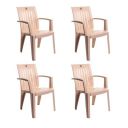Cello Prominent Set of 4 Chairs (Beige) | Strong and Durable...