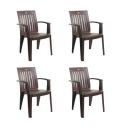 Cello Prominent Set of 4 Chairs (Ice Brown)...