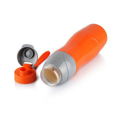 Cello Puro Plastic Sports Water Bottle, 900 ml(Orange,Set of 1)
