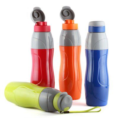 CELLO Puro Sports 600 | Plastic Water Bottle | Set of 4 | 520 ml Each