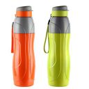 CELLO Puro Sports 900 | Water Bottle with Inner Steel and Outer Plastic | Set of 2 | 730 ml, Assorted...