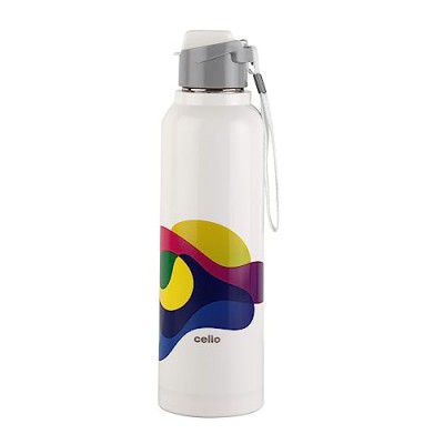 CELLO Puro Steel-X Benz Pro 900 | Water Bottle | 730ml| White