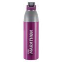 CELLO Puro Steel-X Marathon 900 | Stainless Steel Insulated Water Bottle | Ideal for Cold & hot Beverage | Easy Carry Wrist Belt | Purple | 680ml...