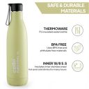 CELLO Puro Steel-X Neo 900 | Cold Water Bottle with Inner Steel and Outer Plastic | 720ml, Yellow...