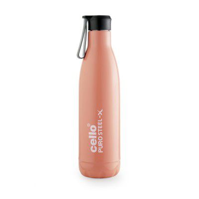 Cello Puro Steel-X Neo 900 Inner Steel Insulated Water Bottle - 720ml, Orange