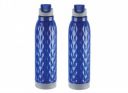 CELLO Puro Wave 900 Water Bottle | Set of 2 | 690ml, Dark Blue...