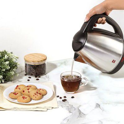 Cello Quick Boil Electric Kettle 1.5 Litre, Silver 
