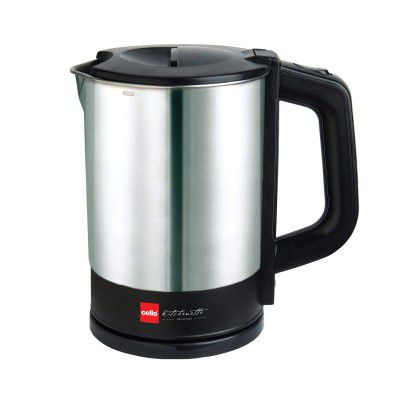 Cello Quick Boil Popular Electric Kettle 1 Litre 1200 Watts | Stainless Steel body | Boiler for Water