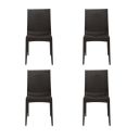 Cello Rattan Kraft Garden Chair, Set of 4 (Pearl Brown)...