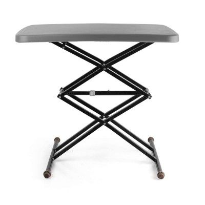 Cello Riser Duroplast Multi Utility Rectangular Table, Scissor fold and Height Adjustable, Grey