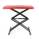 Cello Riser Duroplast Multi Utility Rectangular Plastic Table, Scissor fold and Height Adjustable, Red, 64.5X 45x 9cm...