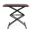 Cello Riser Duroplast Multi Utility Rectangular Table, Scissor fold and Height Adjustable, Brown (Plastic)...