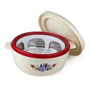 CELLO Roti Plus Insulated Casserole for Roti, 1500ml, Red | Hot Box for Kitchen | Hot Pot for Home | Locks in The Cold & Heat for Long | Serving Bowl with Lid | Casserole with drip Tray |...