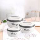 cello Sapphire Grey Pack of 3 Thermoware Casserole Set  (500 ml, 1000 ml, 1500 ml)...