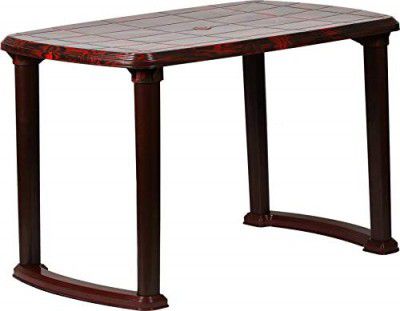 Cello Senator Plastic Dining Table (Matte Brown)
