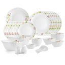 Cello Opalware Dazzle Series Secret Garden Dinner Set 35 Pieces Serving for 6...