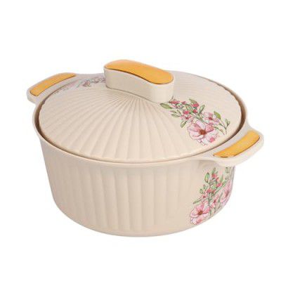 CELLO Sonet Insulated Inner Steel Casserole for Roti, 1250ml, Beige | Hot Box for Kitchen 