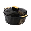 CELLO Sonet Insulated Inner Steel Casserole | Secure Locking Lid | Easy Grip lid to Open and Close | Perfect for Serving Soups, Stews, Curries, Roti | 1500ml, Black...