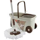 Cello Spin Mop Bucket Max Clean with Soap Dispenser, Beige...