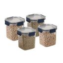 CELLO Stack Lock Air Tight Containers For Kitchen Storage Set - Set of 4 x 900ml, Blue...