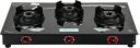 CELLO Star Manual Gas Stove Black Glass Top, Alloy Burners Glass Manual Gas Stove (3 Burners)...